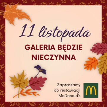 11 listopada – Godziny otwarcia w Święto Niepodległości