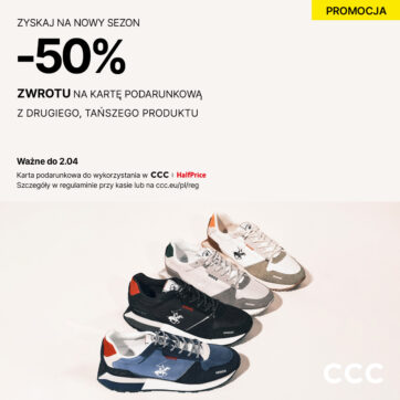 -50% ZWROTU NA KARTĘ PODARUNKOWĄ