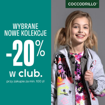 Wybrane nowe kolekcje   -20% przy zakupie za min. 100 zł   Zapraszamy do salonu!